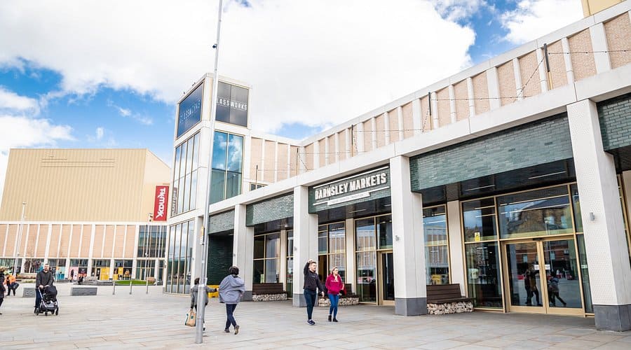 Barnsley town centre rubbish removal service area 