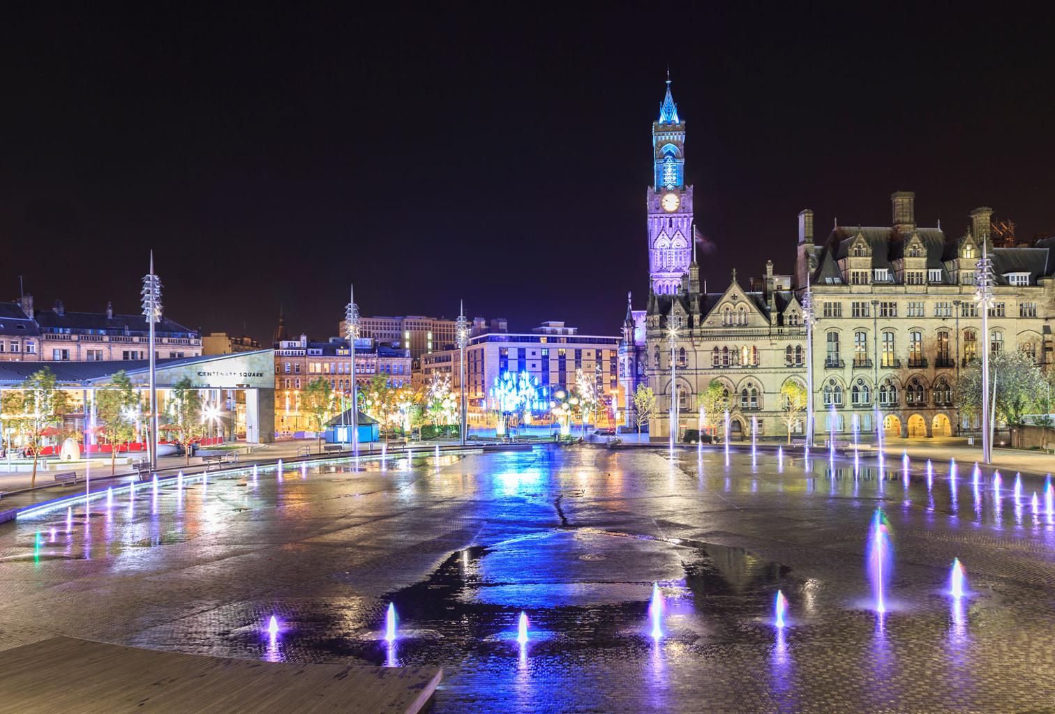Rubbish Removal Bradford 5 Bradford City Park fountains and City Hall – local rubbish removal services Bradford